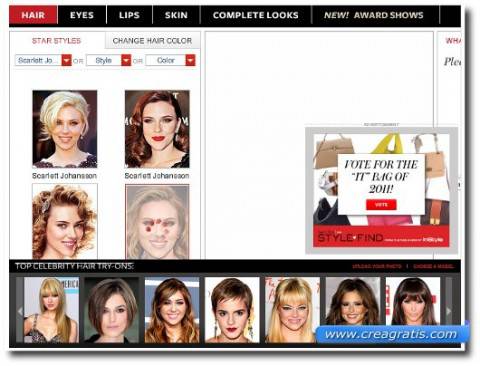 Taglio di capelli virtuale