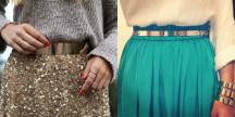 metallic belt