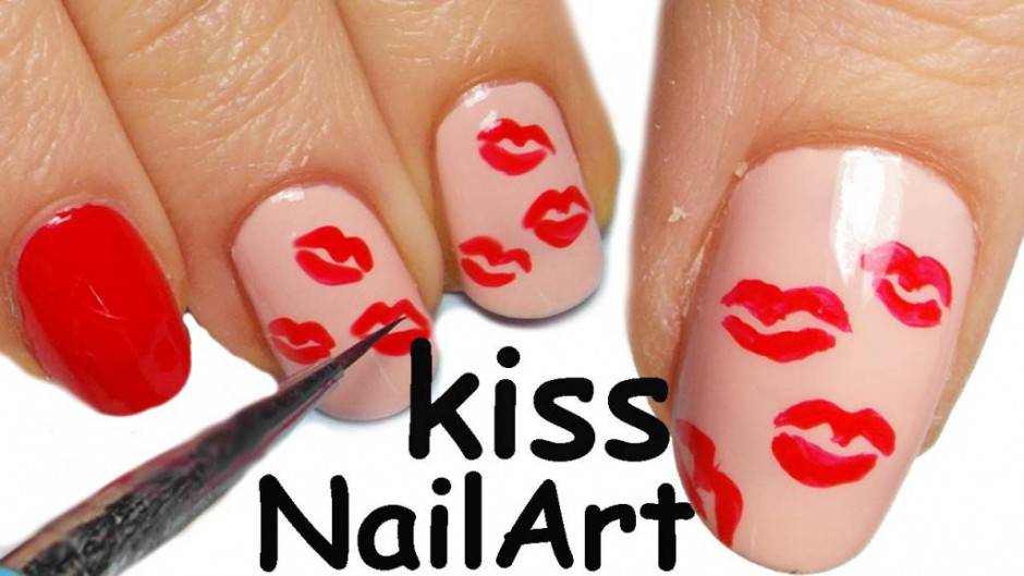 Nail art kiss kiss tutorial