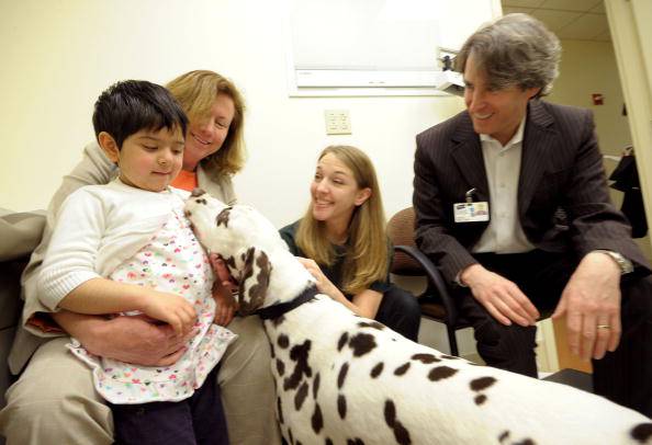 Dogs From "101 Dalmatians The Musical" Visit Hospitalized Children