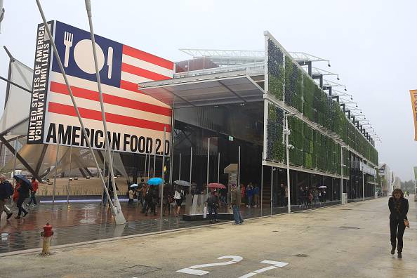 MILAN, ITALY - MAY 01:  A general view of the USA Pavillions - Expo 2015 at Fiera Milano Rho on May 1, 2015 in Milan, Italy.  (Photo by Vincenzo Lombardo/Getty Images)