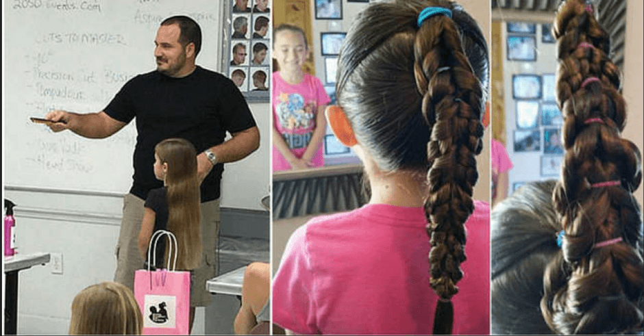 Papa Single Diventa Guru Delle Acconciature Per Bambine