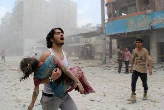 Aleppo, giugno 2014 (Foto di BARAA AL-HALABI/AFP/Getty Images)