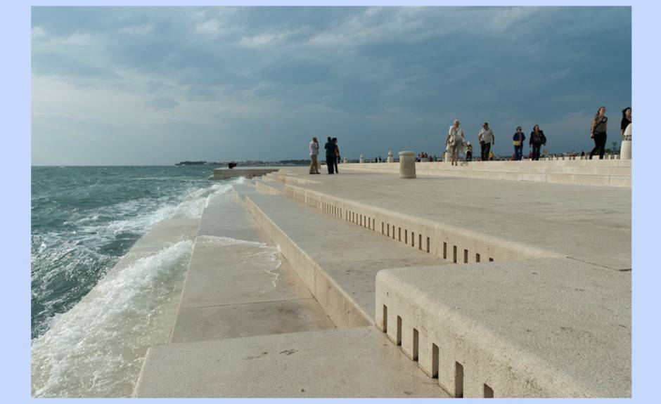 Croazia, che riproduce il suono del mare
