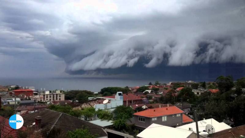 Tsunami nuvola a Sydney, novembre 2015 (Screenshot YouTube)