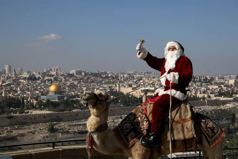 Gerusalemme, Natale 2015 (GALI TIBBON/AFP/Getty Images)