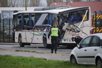 Incidente d'autobus a Rochefort, in Francia (XAVIER LEOTY/AFP/Getty Images)