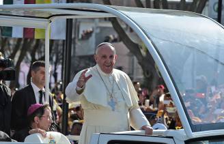 Papa Francesco in Messico (RONALDO SCHEMIDT/AFP/Getty Images)
