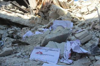 Siria, bombardamenti su un ospedale di Medici Senza (OMAR HAJ KADOUR/AFP/Getty Images)Frontiere 