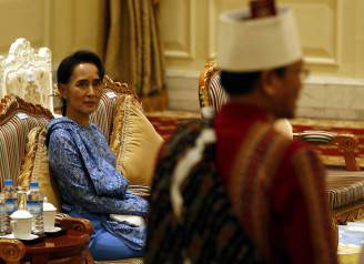 Aung San Suu Kyi (NYEIN CHAN NAING/AFP/Getty Images)