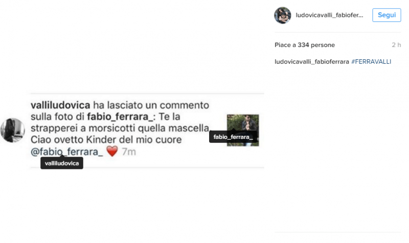 Instagram: Ludovica e Fabio