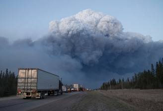 Incendio in Canada, Fort McMurray, Alberta (Scott Olson/Getty Images)