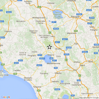 Terremoto Umbria (Mappa Ingv)