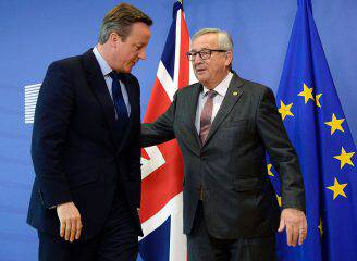 David Cameron e Jean-Claude Juncker (THIERRY CHARLIER/AFP/Getty Images)