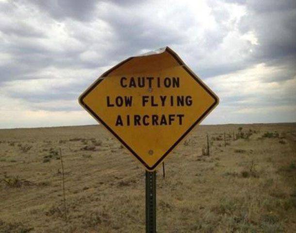 Attenzione: aerei volano a bassa quota!