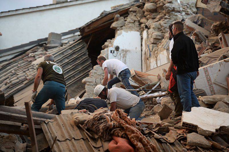 Terremoto ad Amatrice (FILIPPO MONTEFORTE/AFP/Getty Images)