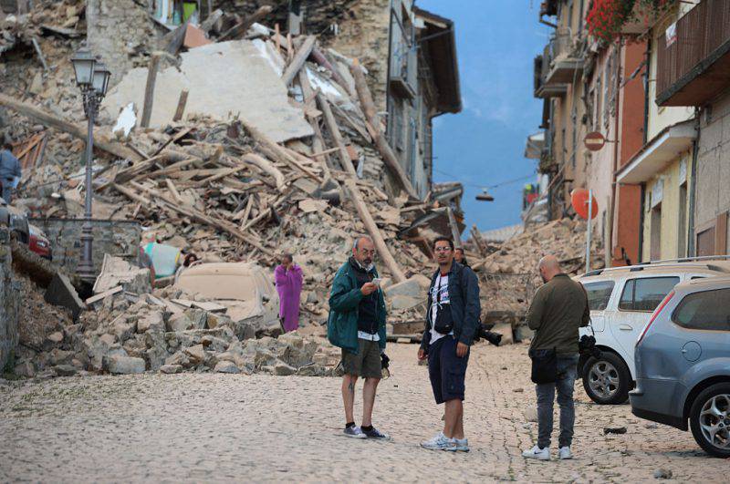 Terremoto ad Amatrice (FILIPPO MONTEFORTE/AFP/Getty Images)