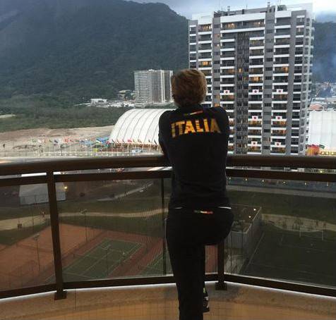 Federica Pellgrini dalla sua stanza a Rio (Instagram)