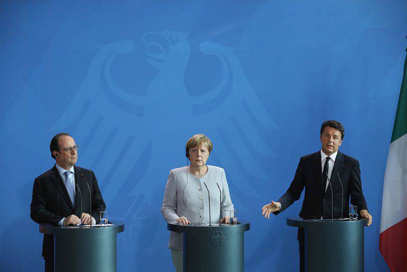 Hollande, Merkel, Renzi (Sean Gallup/Getty Images)