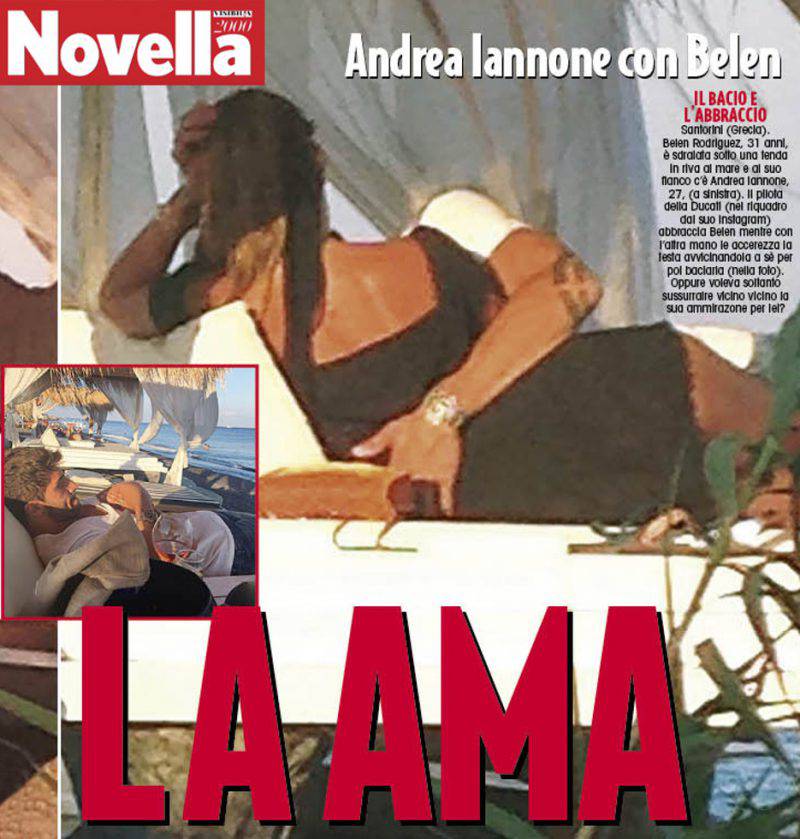 Belen e Iannone su Novella2000