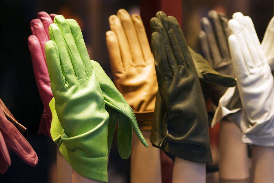 Colourful gloves