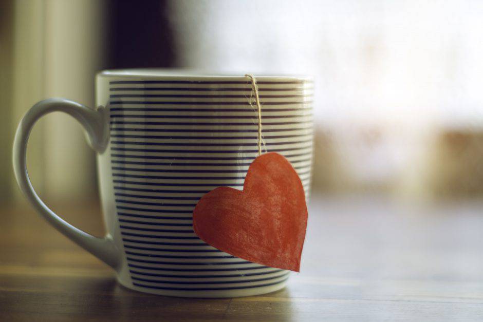 Cup with heart shape