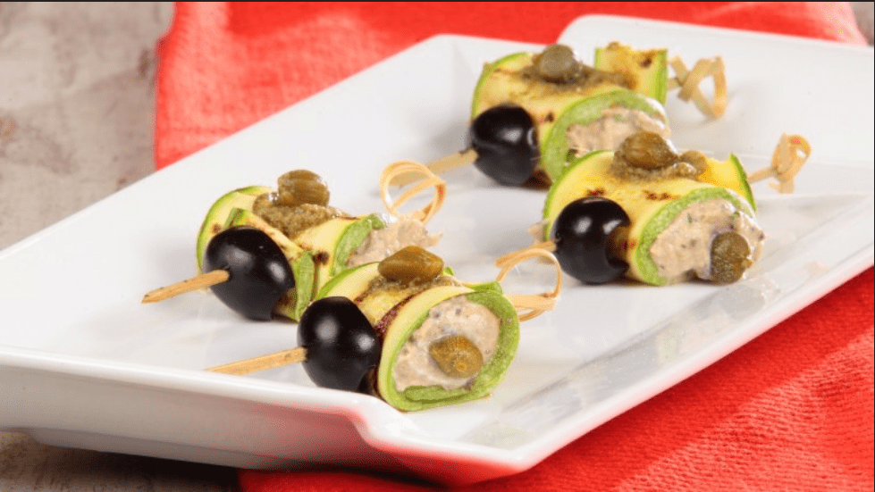 Involtini di zucchine con tonno ricetta pr l'antipasto dell'estate