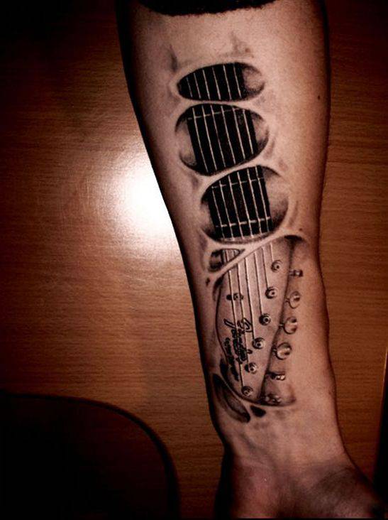 tatuaggio illusione ottica