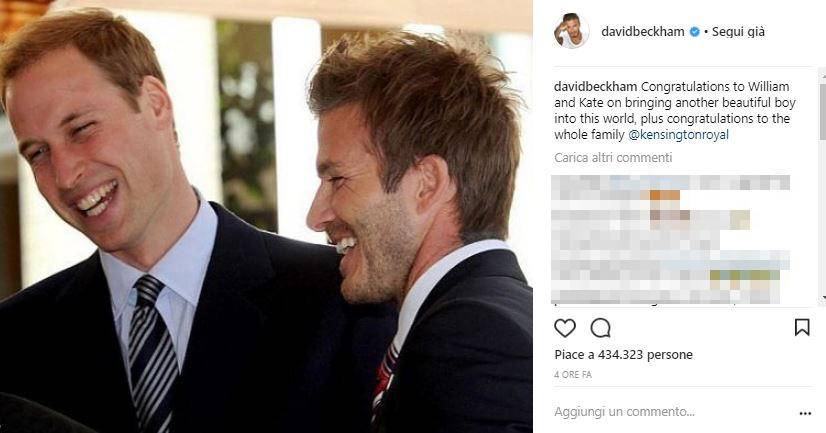 Royal Baby, gli auguri di David Beckham