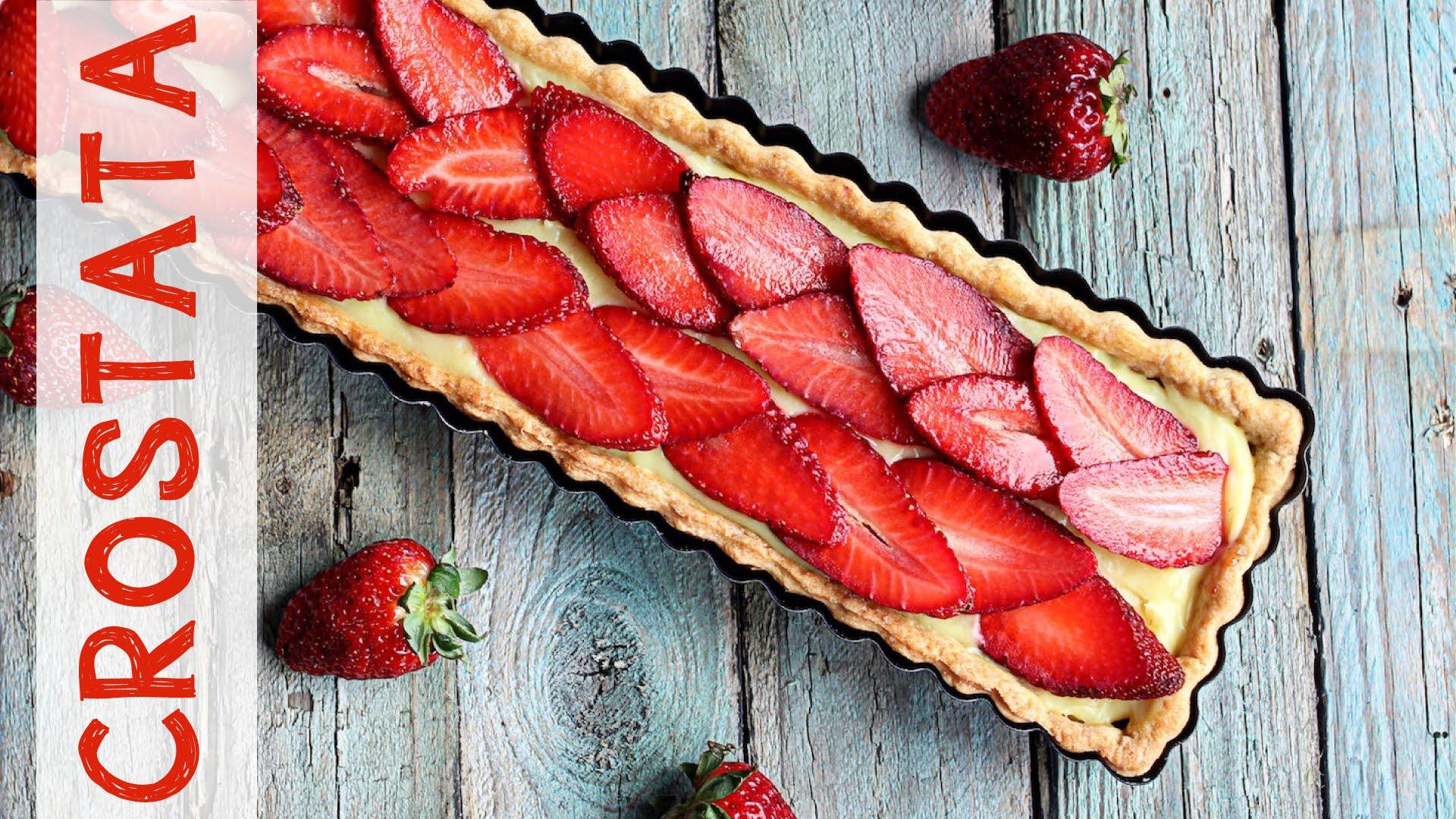 Ricetta vegan: crostata di fragole con crema al limone