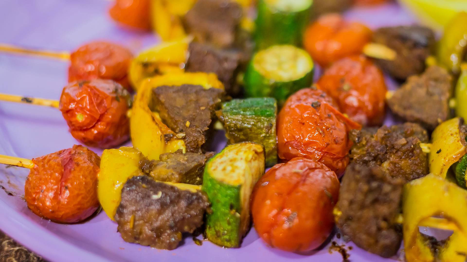 Ricetta Vegana: spiedini di verdure e seitan