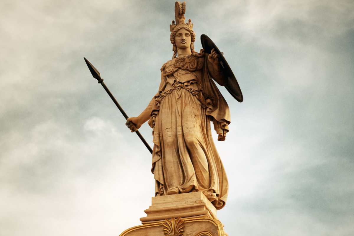 statua di Atena, il suo nome da guerriera è tra i più usati per le bambine