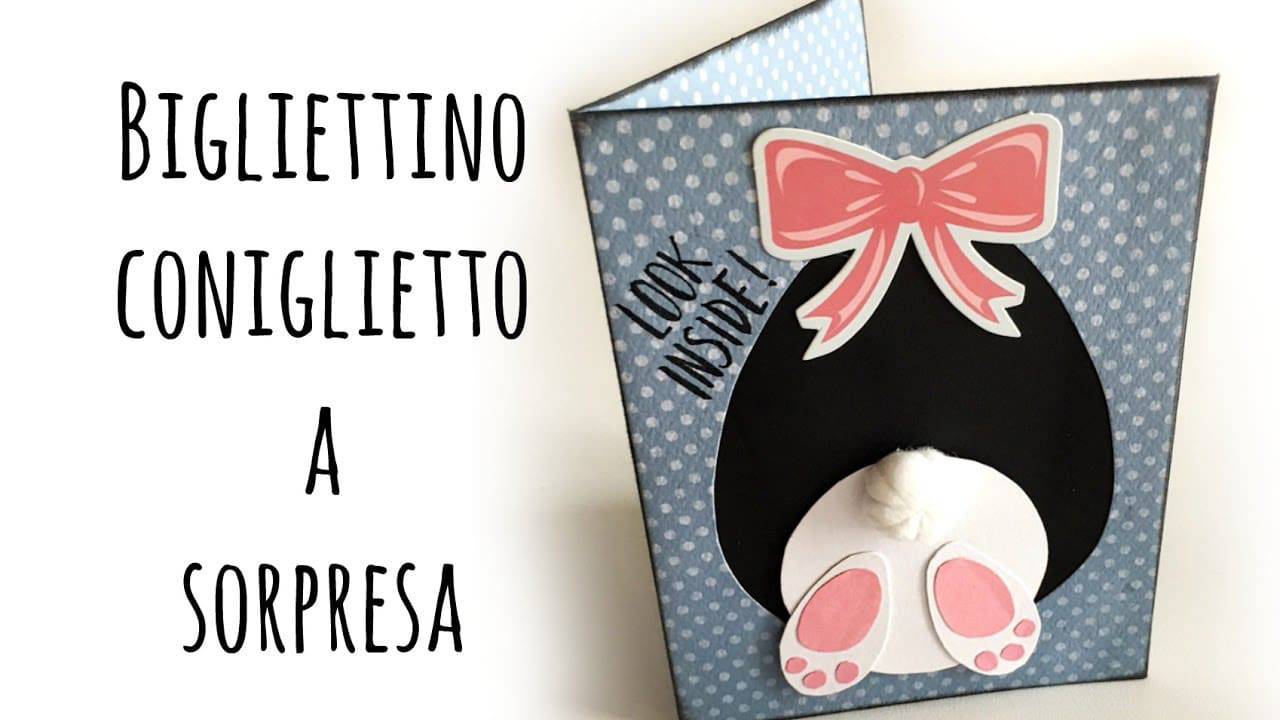 Diy: come fare una card coniglietto con sorpresa 