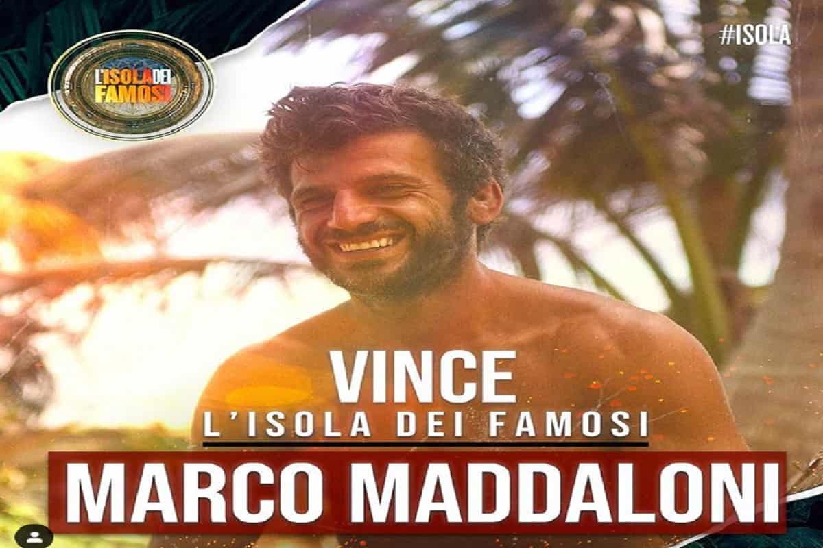 maddaloni vincitore isol DEI FAMOSI 2019