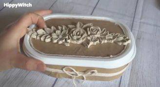 come realizzare un porta anelli con una vaschetta di gelato