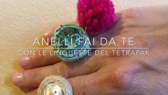 Riciclo creativo: come creare anelli con le linguette del tetrapak