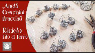 rosa in fil di ferro