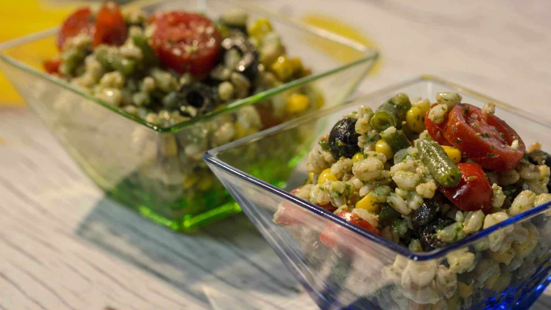 menu di agosto: insalata di farro