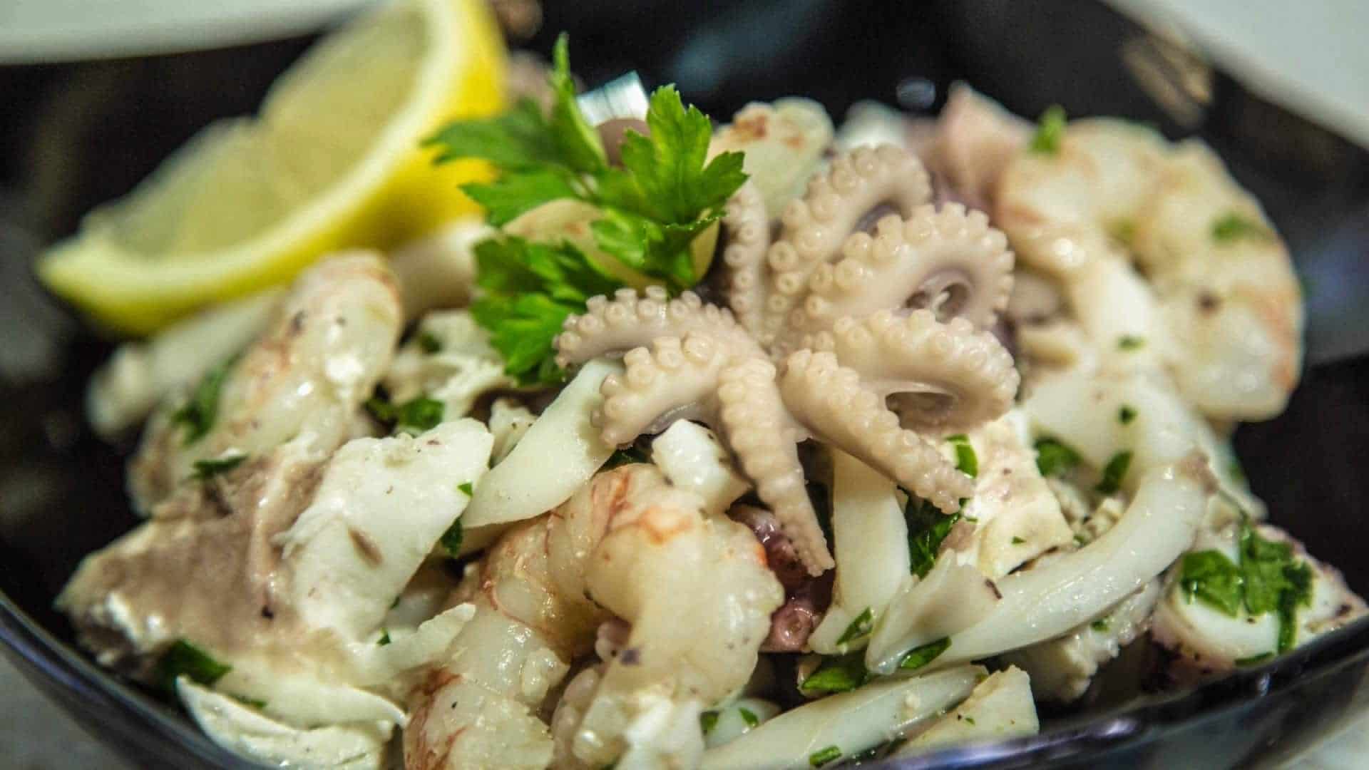 Menu di Agosto: l'insalata di mare