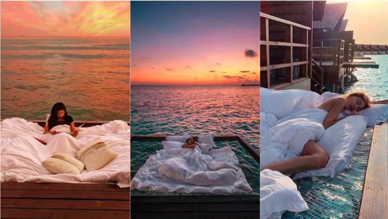 dormire sull'acqua alle Maldive