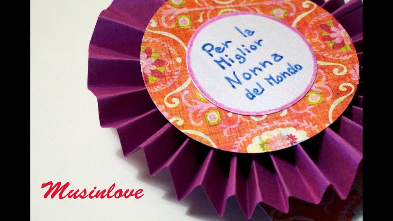 Diy: coccarda per la festa dei nonni
