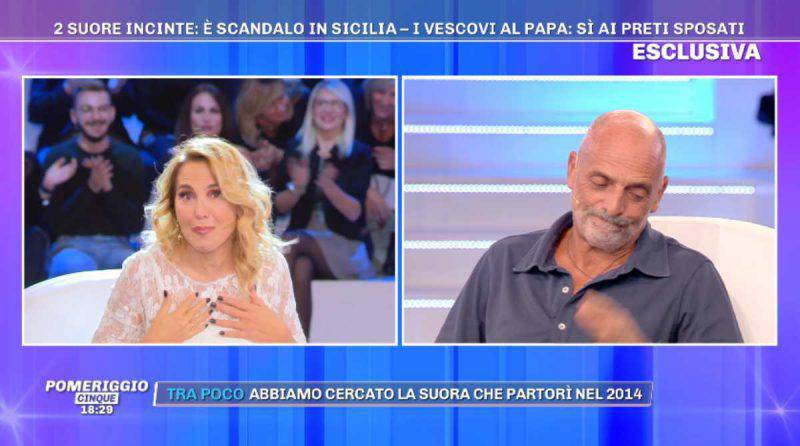 Barbara d'Urso e Paolo Brosio rimprovero