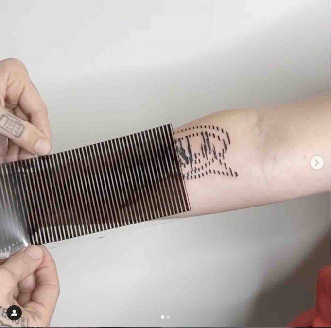 Le illusioni ottiche diventano tatuaggi i motion tattoo