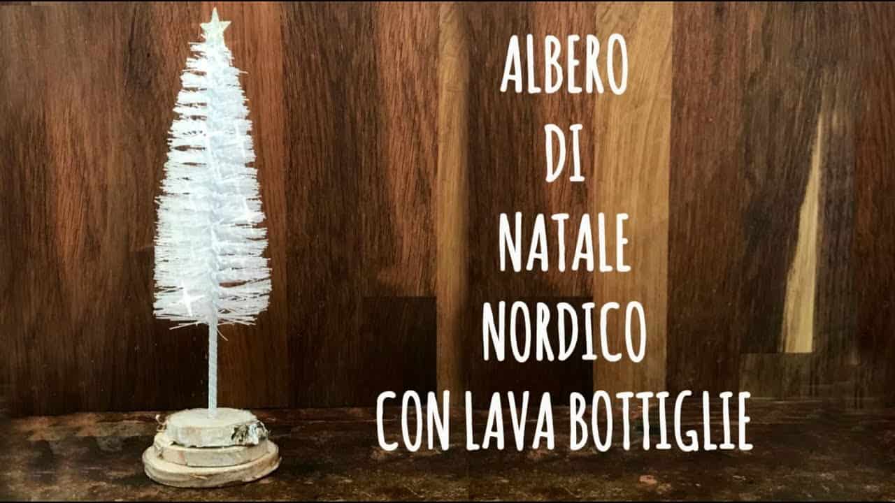 Natale fai da te | albero di natale nordico con scovolino per bottiglie 