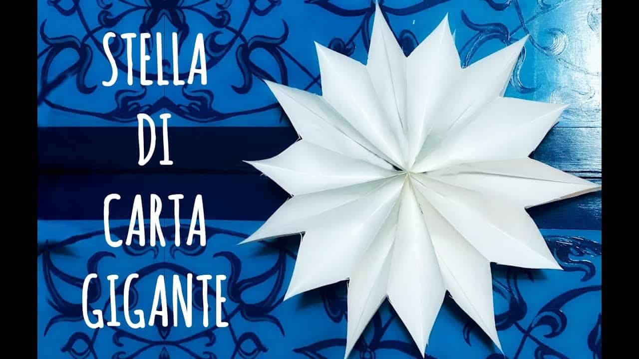 Stelle Natale Carta.Natale Fai Da Te Stella Gigante Con Buste Di Carta Video