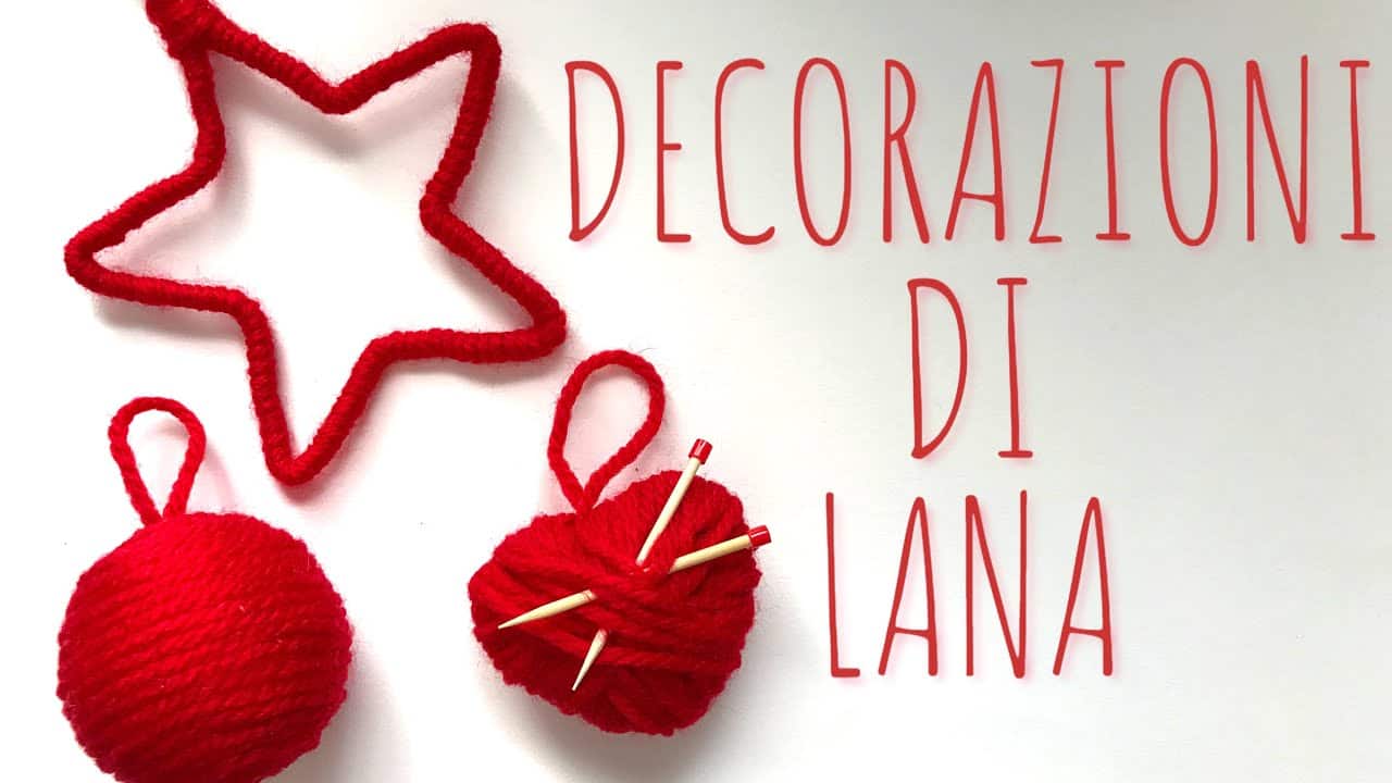 Segnaposto Natalizi Fai Da Te Per Bambini.Natale Fai Da Te Decorazioni Natalizie Di Lana Video