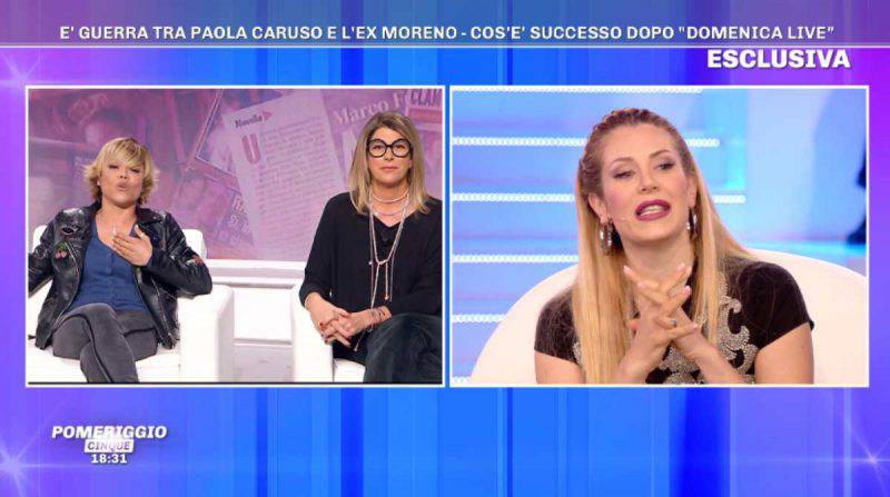 Pomeriggio 5, Paola Caruso litiga con Floriana