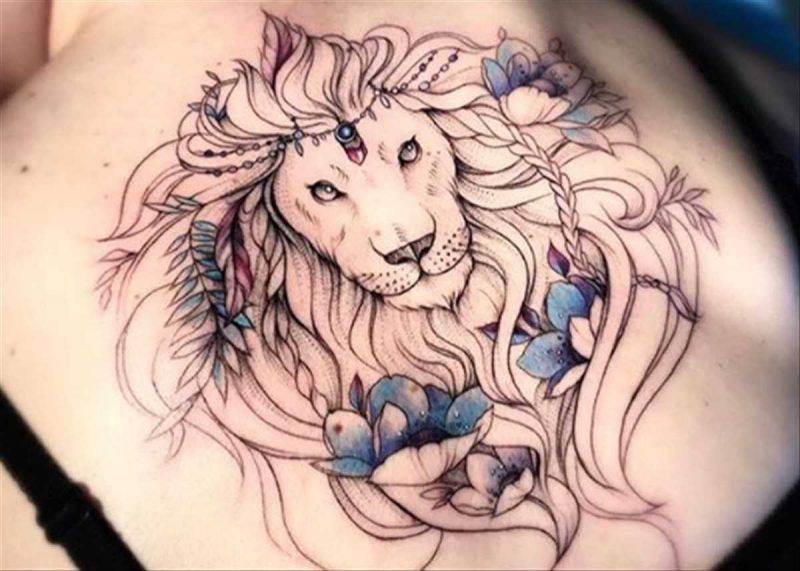 tatuaggio leone
