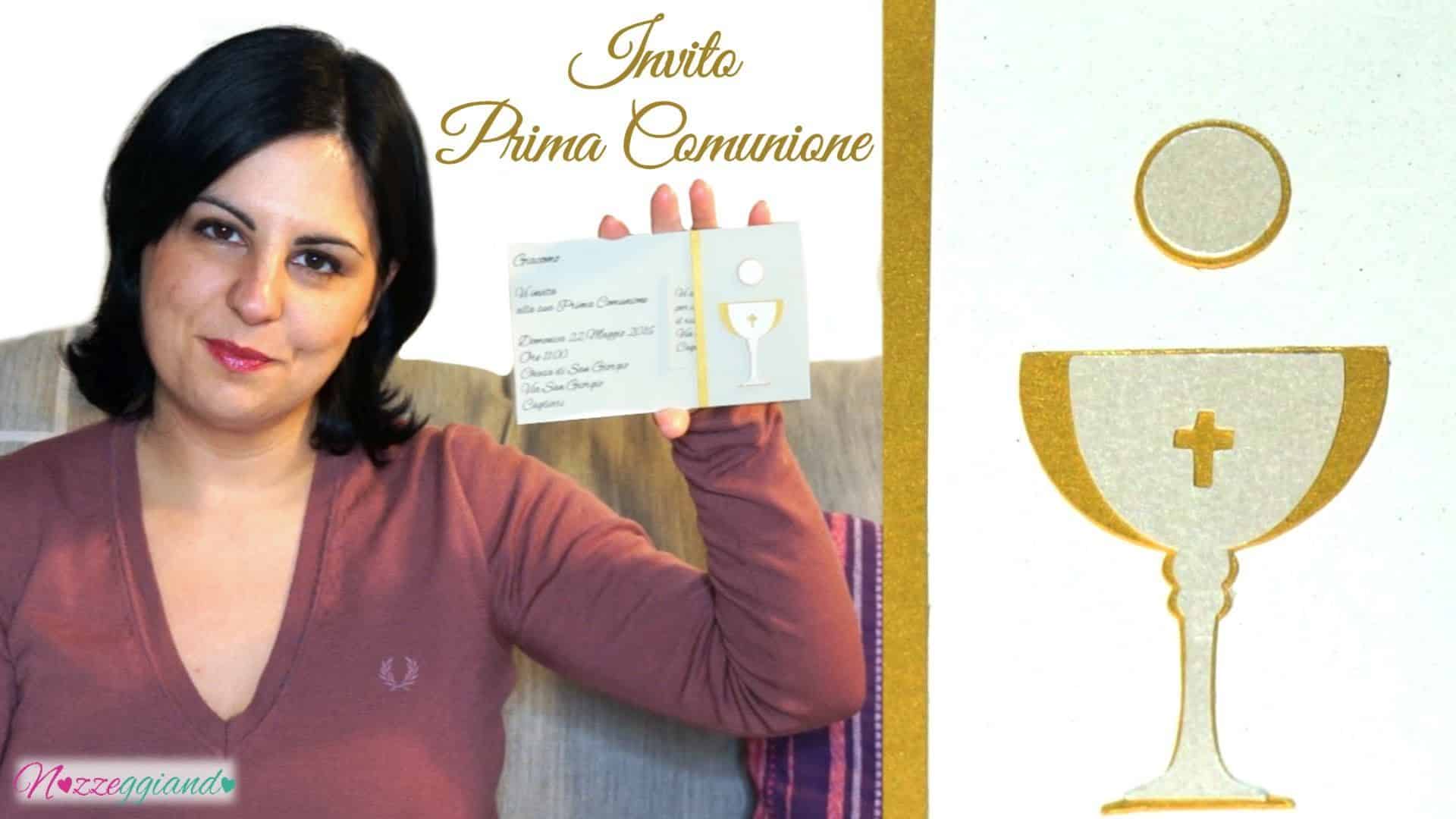 Inviti Prima Comunione fai da te 