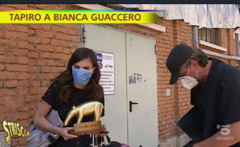 Bianca Guaccero a Striscia La Notizia 